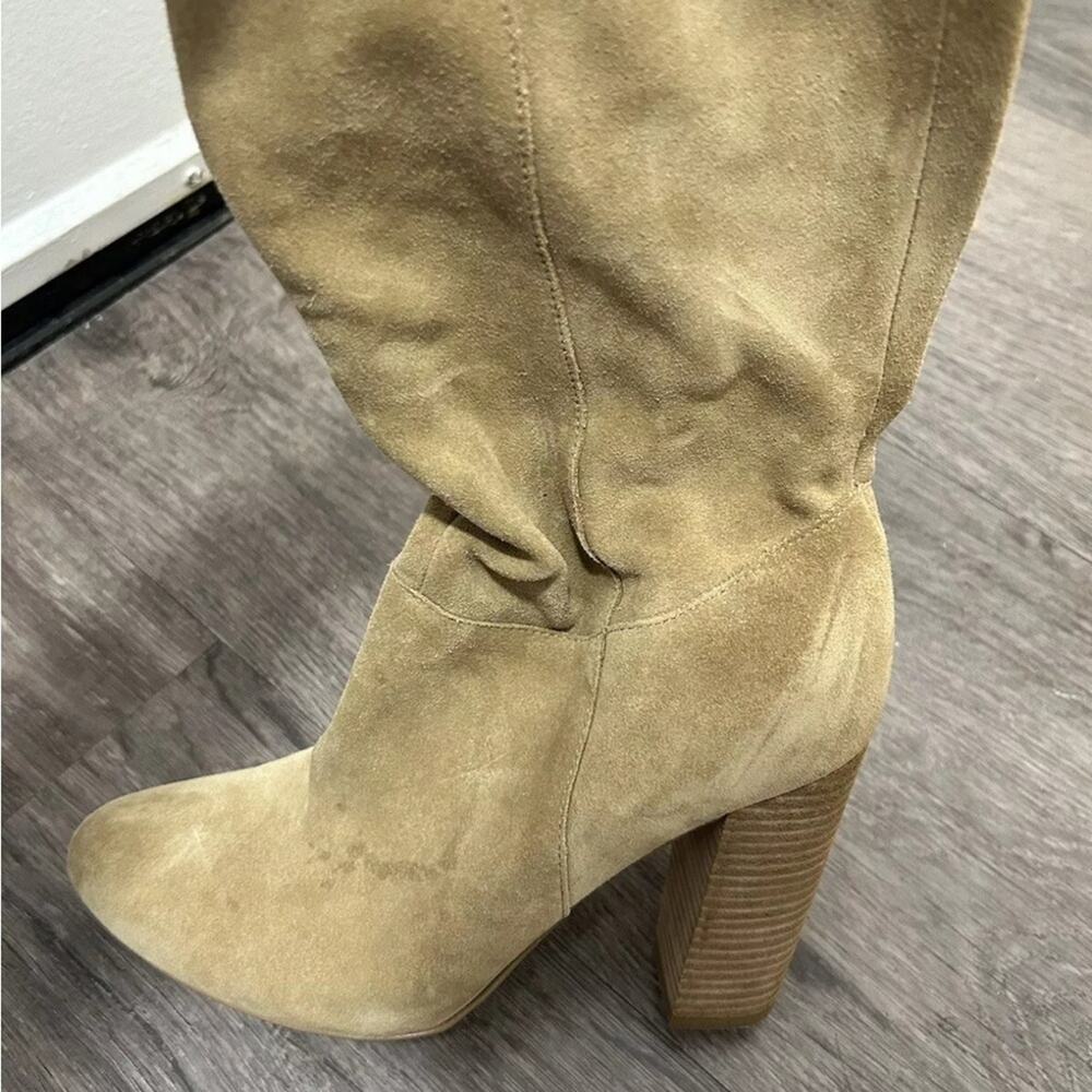 🔥🔥FIRE SALE 🔥🔥Banana Republic suede high heel nude slouchy boot - Picture 6 of 9